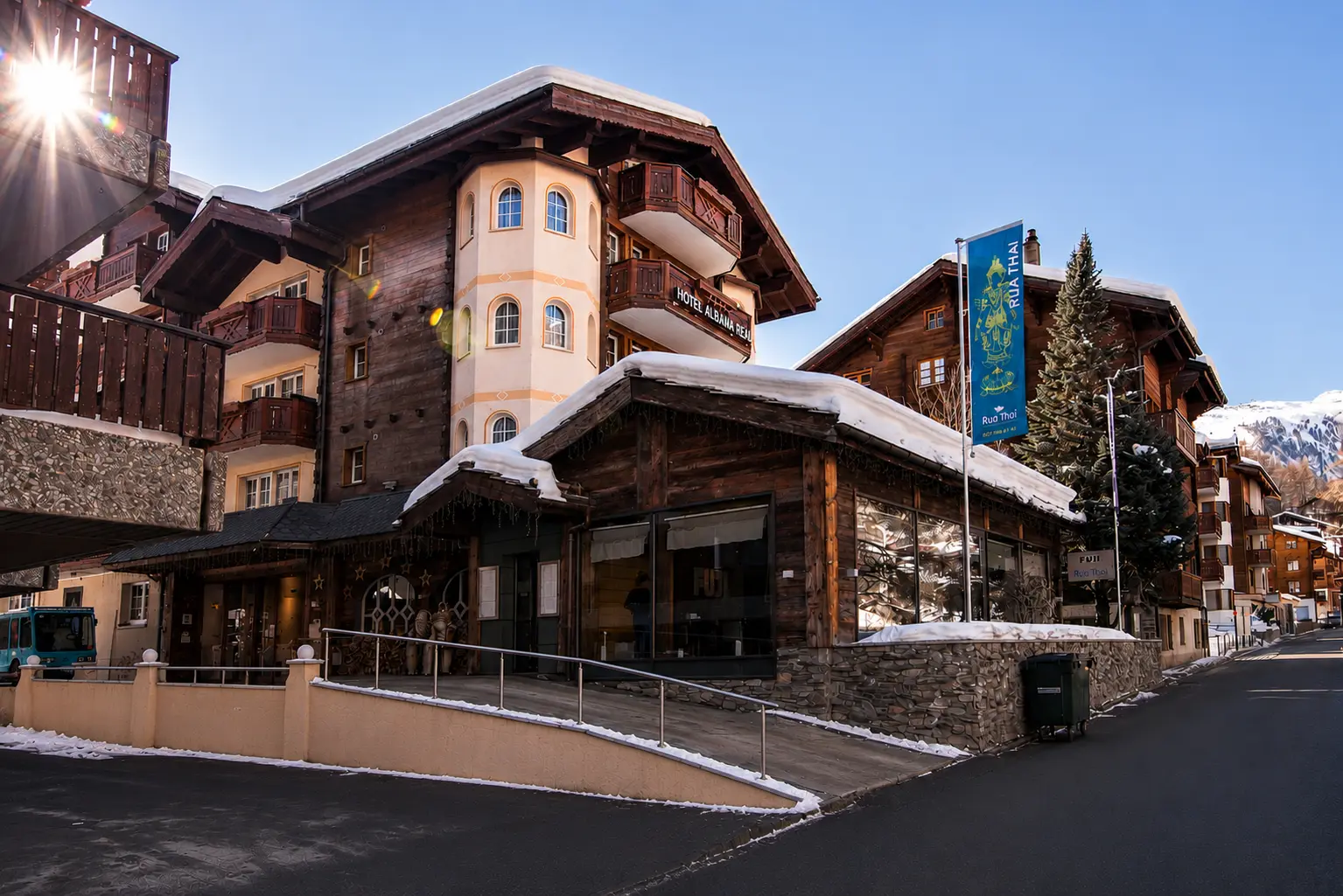 Modernized Hotel Albana Real heritage section